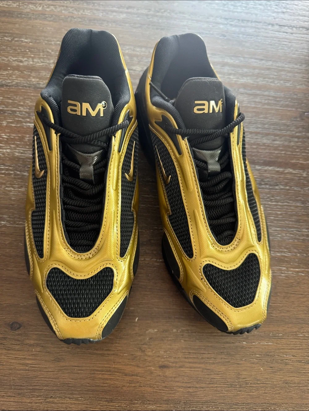 Nike Women's Air Max Muse Shoes in Metallic Gold/Black